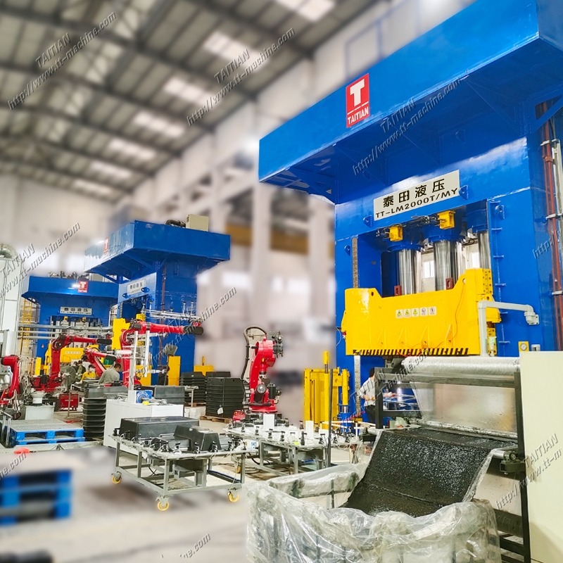 Composites 2000Tons Υδραυλική πίεση για νέα θήκη μπαταρίας οχήματος ενέργειας